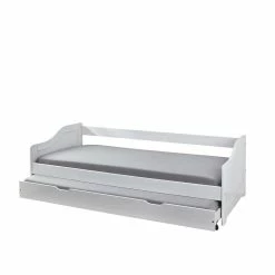 Weißes Funktionsbett Mit Rollrosten - Fistran