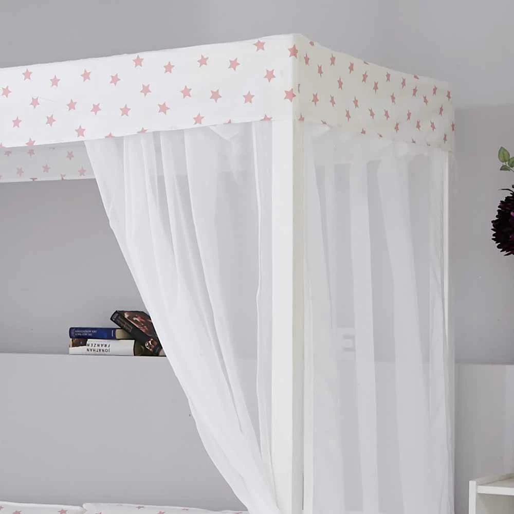 Weißes Himmelbett Sash Aus Kiefer Massivholz – Bild 4