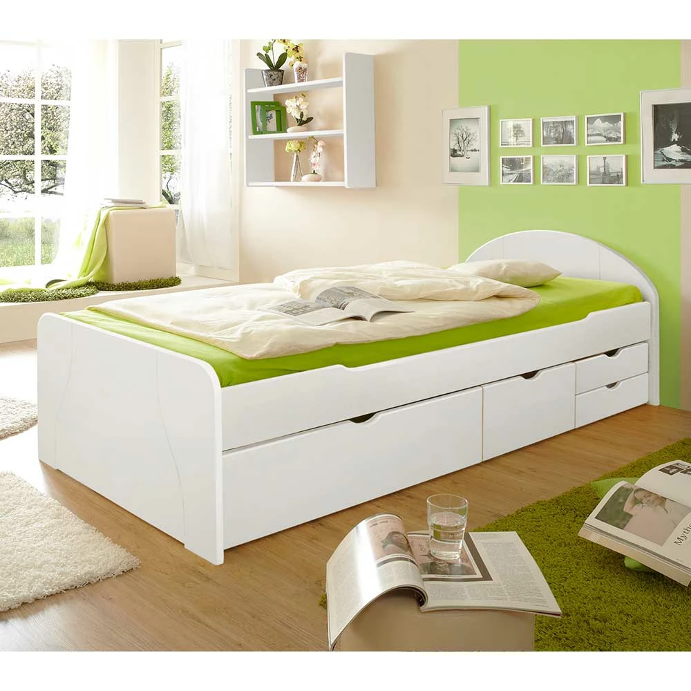 Weißes Komfortbett Mit Stauraum - Filomena – Bild 2