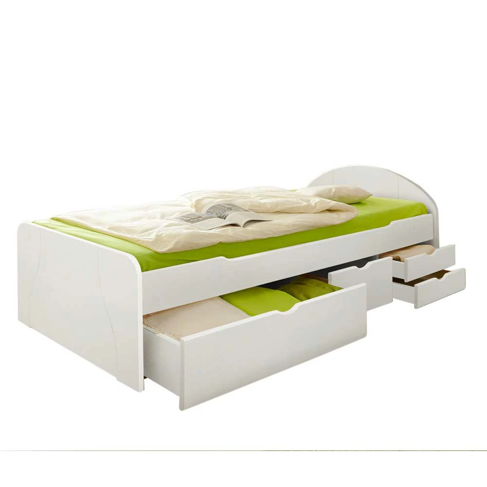 Weißes Komfortbett Mit Stauraum - Filomena – Bild 4