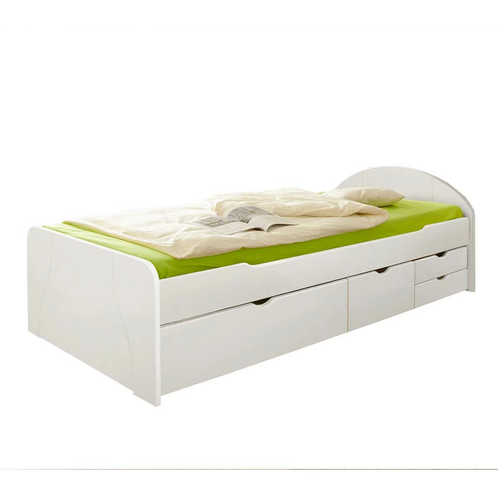 Weißes Komfortbett Mit Stauraum - Filomena