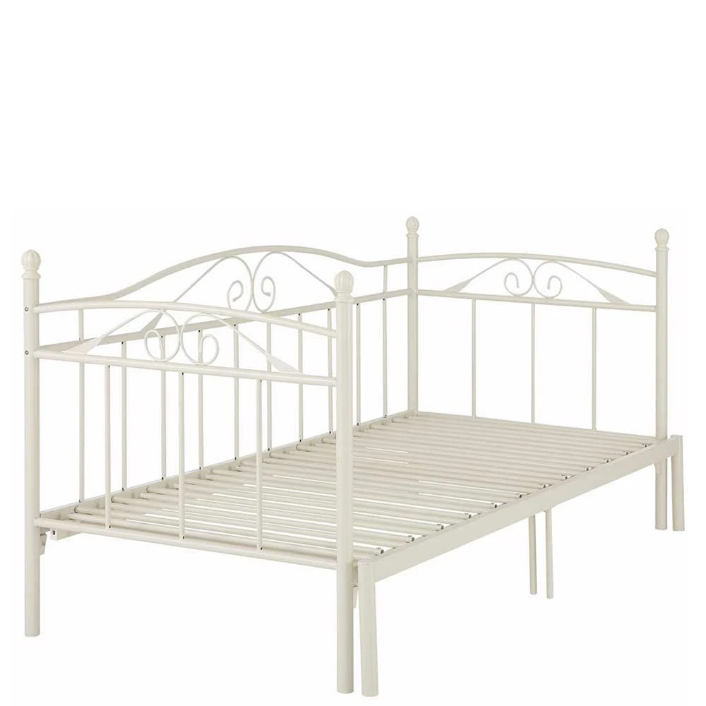 Weißes Metall Bett Ausziehbar - Enjessa – Bild 4