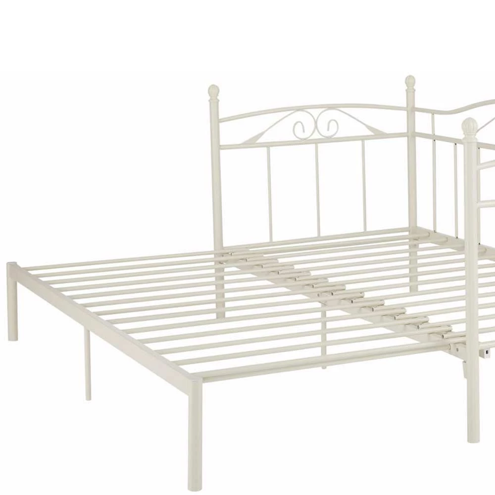 Weißes Metall Bett Ausziehbar - Enjessa – Bild 6