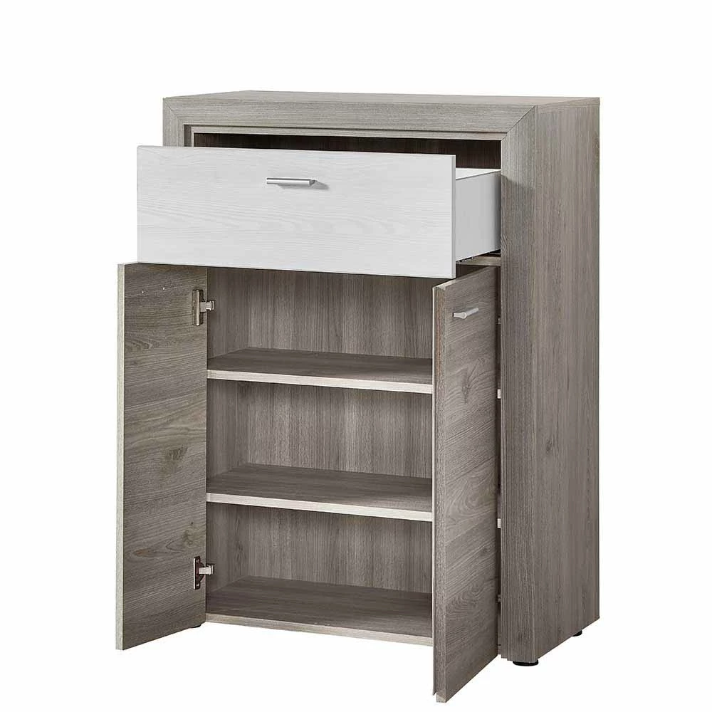 Zweifarbiger Schuhschrank Mit Schublade - Volaf – Bild 3